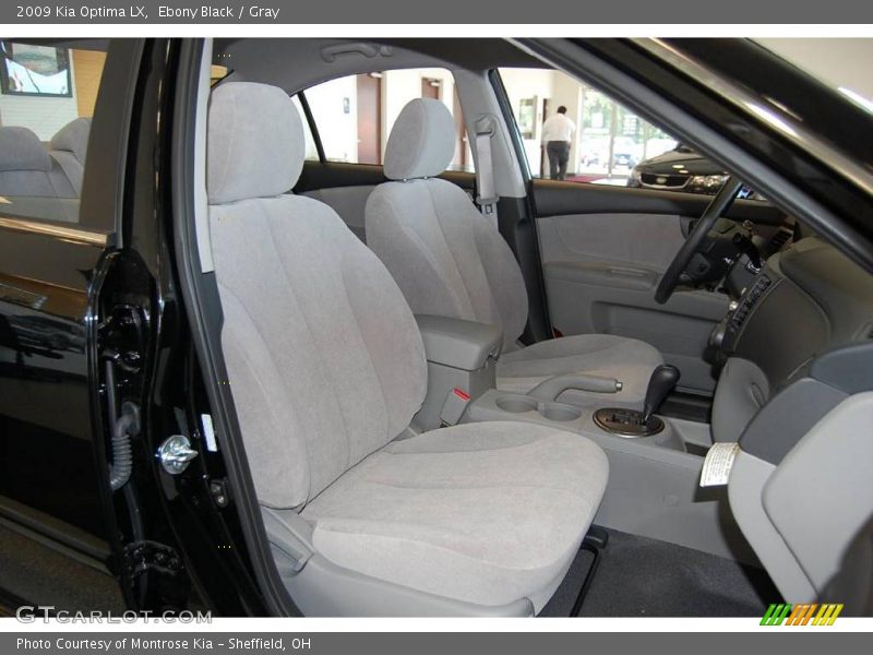Ebony Black / Gray 2009 Kia Optima LX