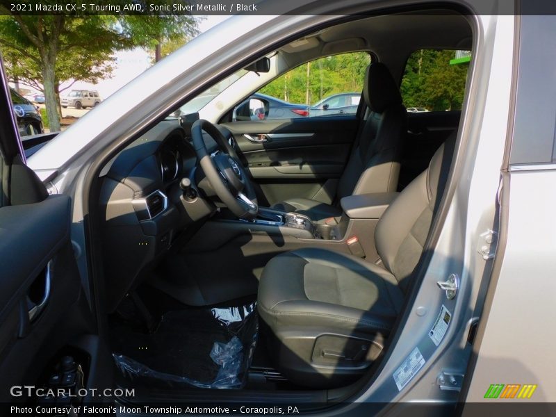 Sonic Silver Metallic / Black 2021 Mazda CX-5 Touring AWD