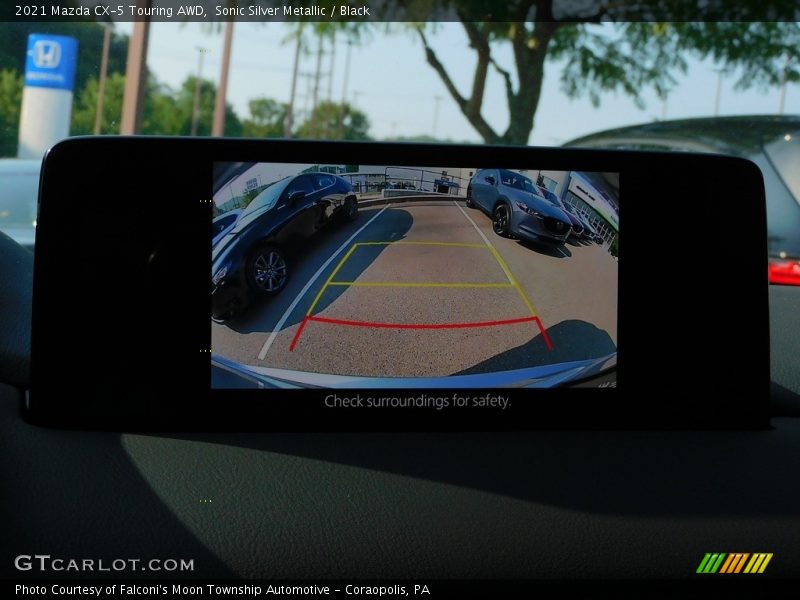 Sonic Silver Metallic / Black 2021 Mazda CX-5 Touring AWD