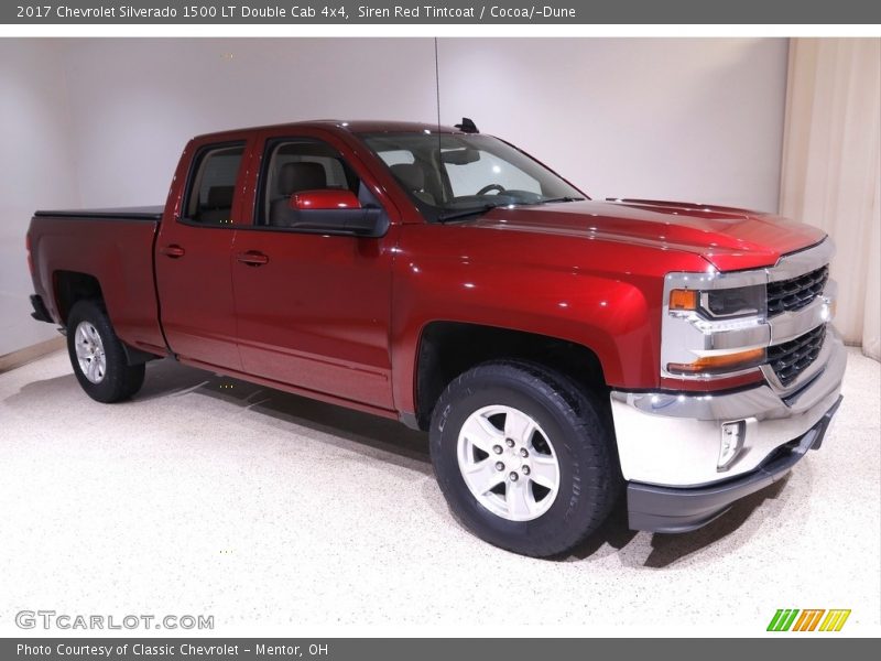 Siren Red Tintcoat / Cocoa/­Dune 2017 Chevrolet Silverado 1500 LT Double Cab 4x4