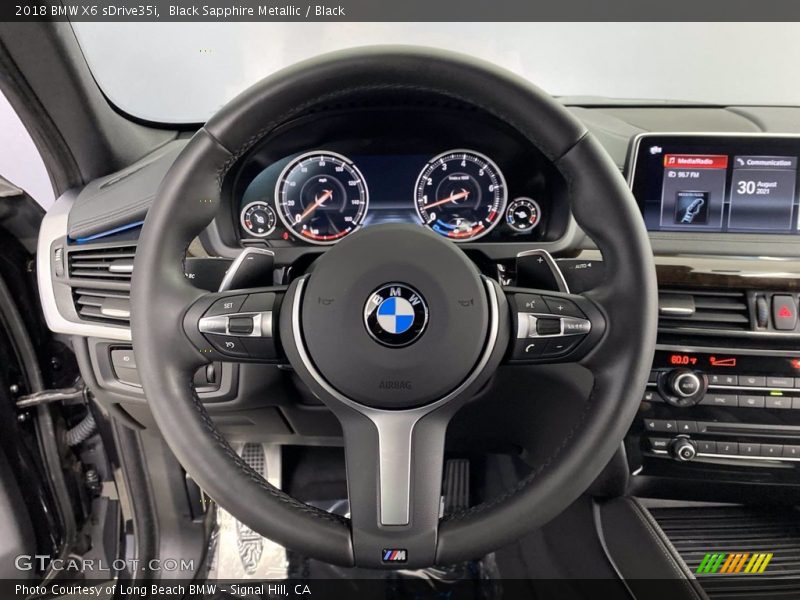 Black Sapphire Metallic / Black 2018 BMW X6 sDrive35i