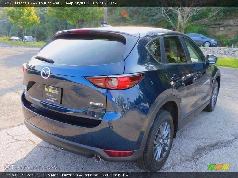 Deep Crystal Blue Mica / Black 2021 Mazda CX-5 Touring AWD