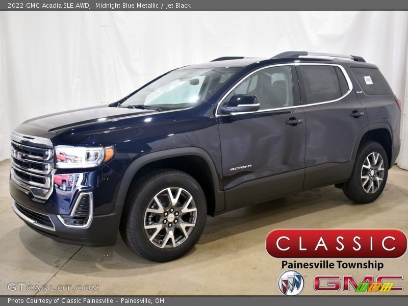Midnight Blue Metallic / Jet Black 2022 GMC Acadia SLE AWD