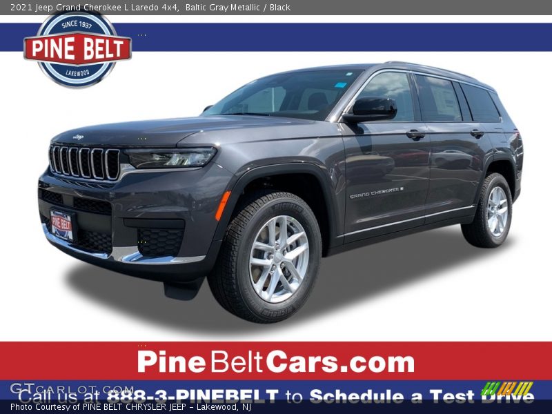 Baltic Gray Metallic / Black 2021 Jeep Grand Cherokee L Laredo 4x4