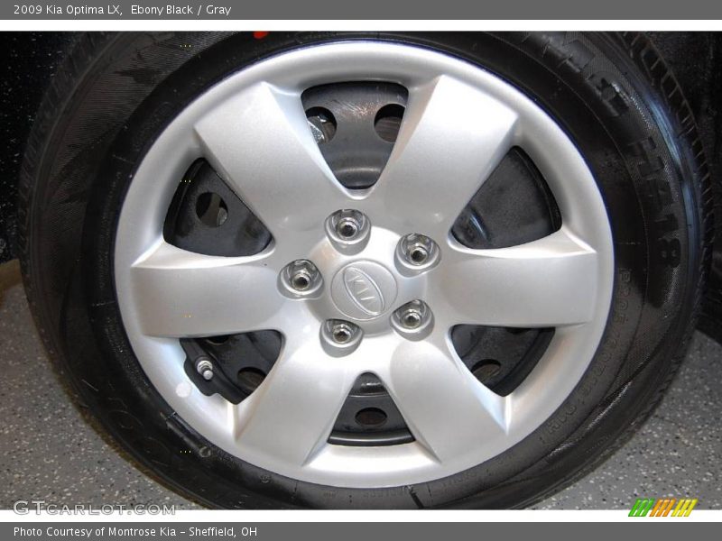 Ebony Black / Gray 2009 Kia Optima LX
