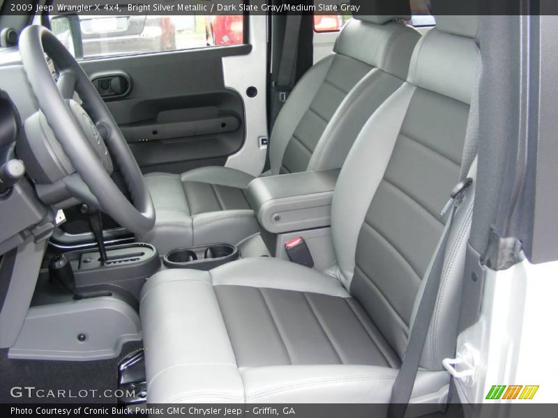 Bright Silver Metallic / Dark Slate Gray/Medium Slate Gray 2009 Jeep Wrangler X 4x4