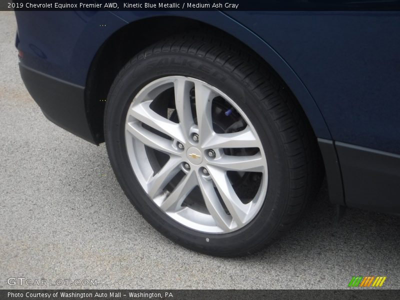 Kinetic Blue Metallic / Medium Ash Gray 2019 Chevrolet Equinox Premier AWD