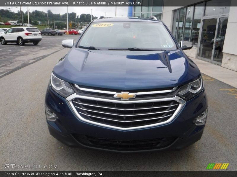 Kinetic Blue Metallic / Medium Ash Gray 2019 Chevrolet Equinox Premier AWD