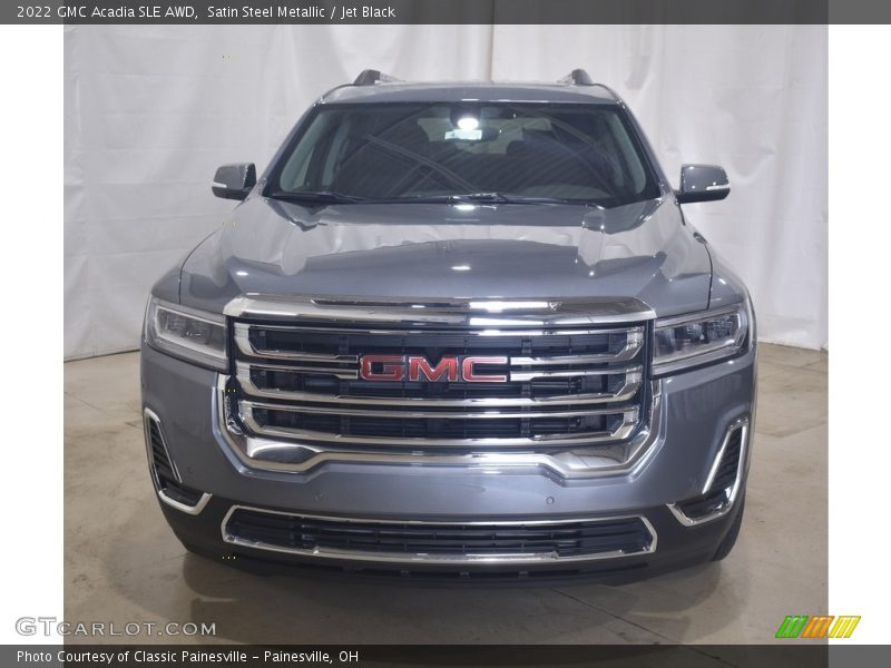Satin Steel Metallic / Jet Black 2022 GMC Acadia SLE AWD