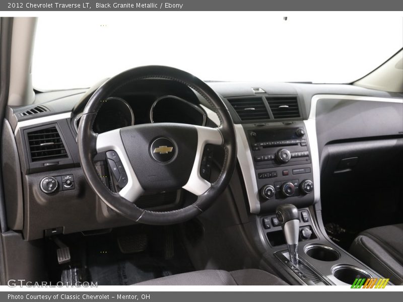 Black Granite Metallic / Ebony 2012 Chevrolet Traverse LT