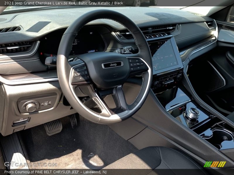 Baltic Gray Metallic / Black 2021 Jeep Grand Cherokee L Laredo 4x4