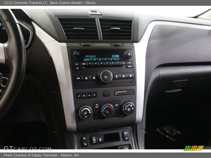 Black Granite Metallic / Ebony 2012 Chevrolet Traverse LT