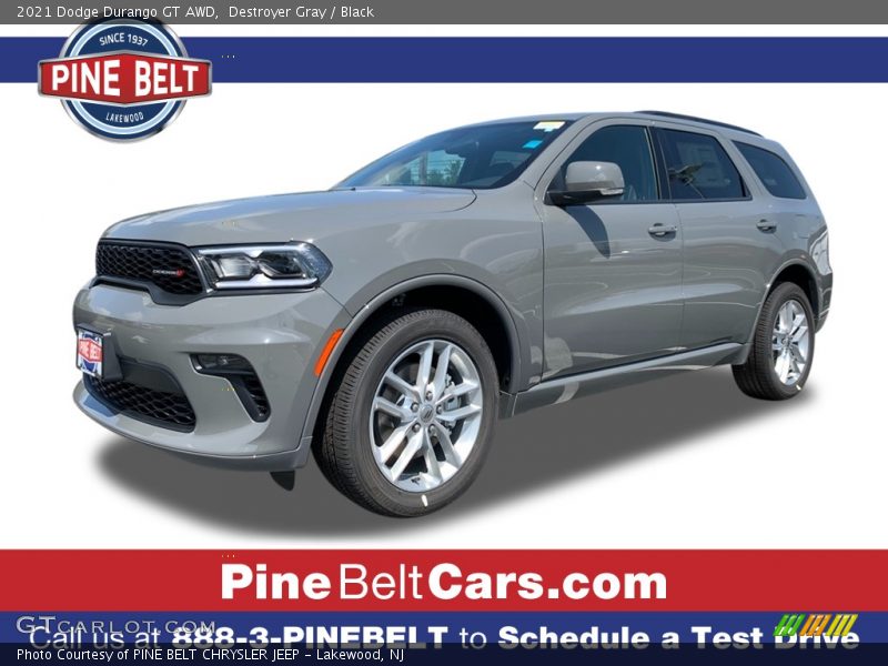 Destroyer Gray / Black 2021 Dodge Durango GT AWD