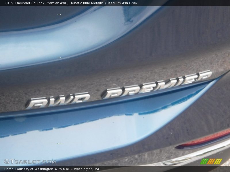 Kinetic Blue Metallic / Medium Ash Gray 2019 Chevrolet Equinox Premier AWD