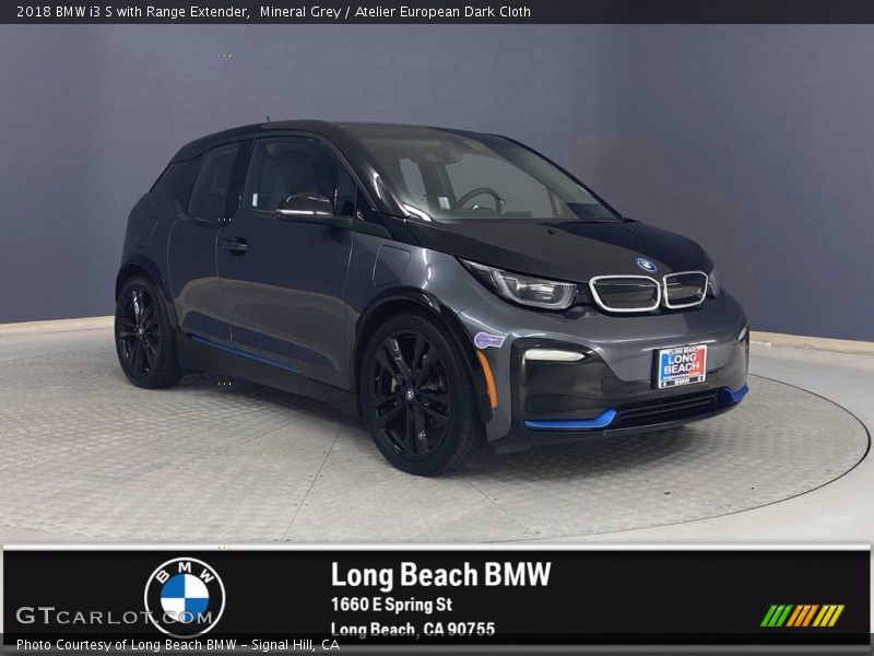 Mineral Grey / Atelier European Dark Cloth 2018 BMW i3 S with Range Extender