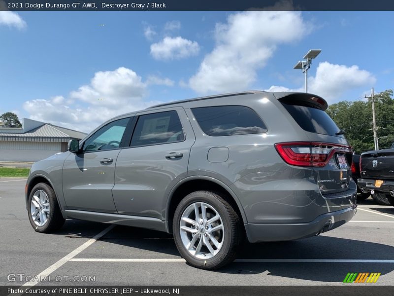 Destroyer Gray / Black 2021 Dodge Durango GT AWD