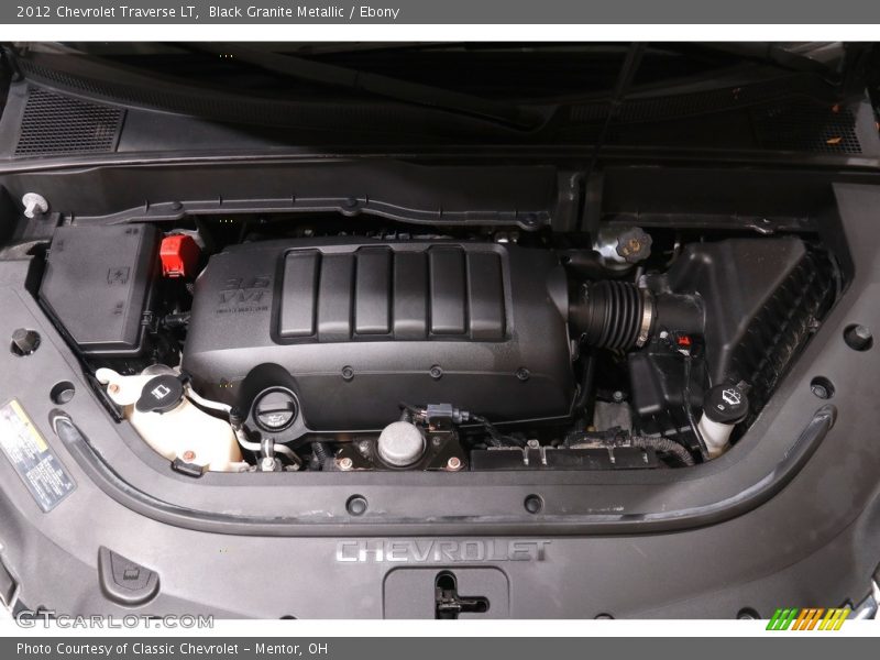 Black Granite Metallic / Ebony 2012 Chevrolet Traverse LT
