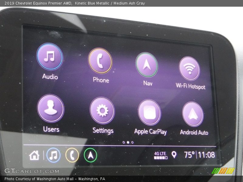 Kinetic Blue Metallic / Medium Ash Gray 2019 Chevrolet Equinox Premier AWD