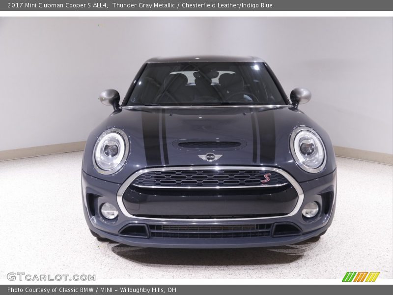 Thunder Gray Metallic / Chesterfield Leather/Indigo Blue 2017 Mini Clubman Cooper S ALL4
