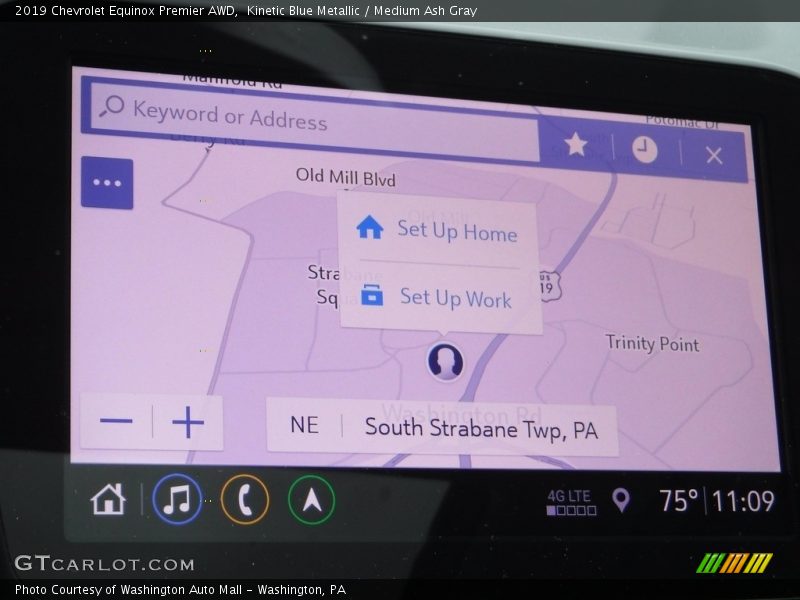 Kinetic Blue Metallic / Medium Ash Gray 2019 Chevrolet Equinox Premier AWD