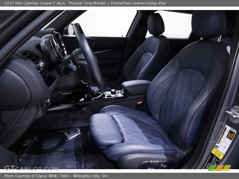 Thunder Gray Metallic / Chesterfield Leather/Indigo Blue 2017 Mini Clubman Cooper S ALL4