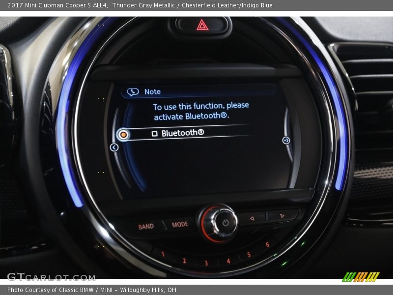 Thunder Gray Metallic / Chesterfield Leather/Indigo Blue 2017 Mini Clubman Cooper S ALL4