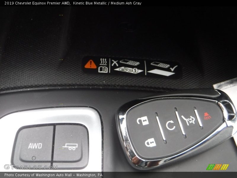 Kinetic Blue Metallic / Medium Ash Gray 2019 Chevrolet Equinox Premier AWD