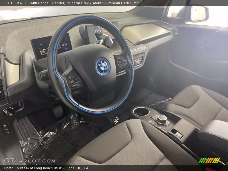 Mineral Grey / Atelier European Dark Cloth 2018 BMW i3 S with Range Extender
