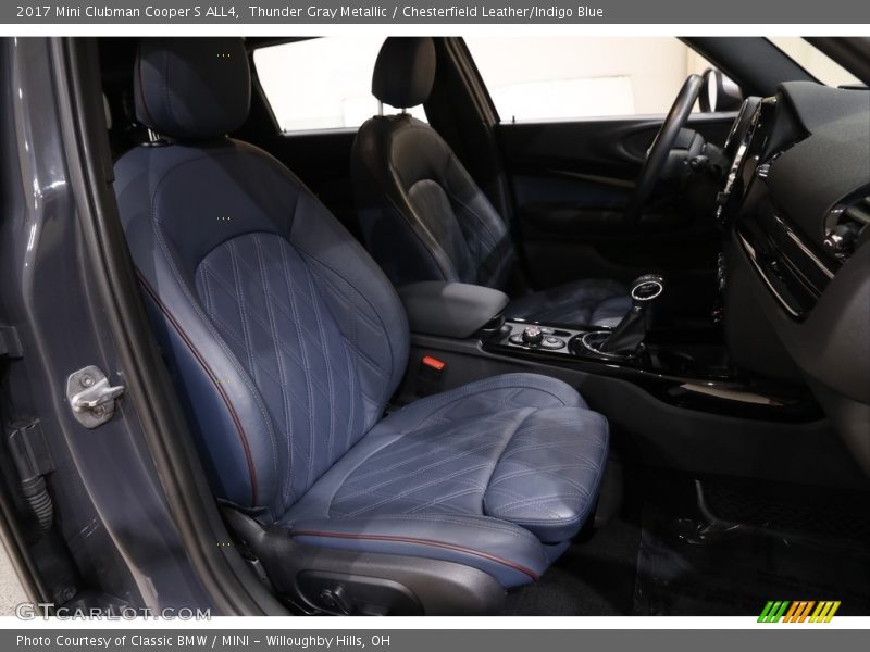 Thunder Gray Metallic / Chesterfield Leather/Indigo Blue 2017 Mini Clubman Cooper S ALL4