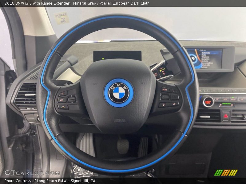 Mineral Grey / Atelier European Dark Cloth 2018 BMW i3 S with Range Extender