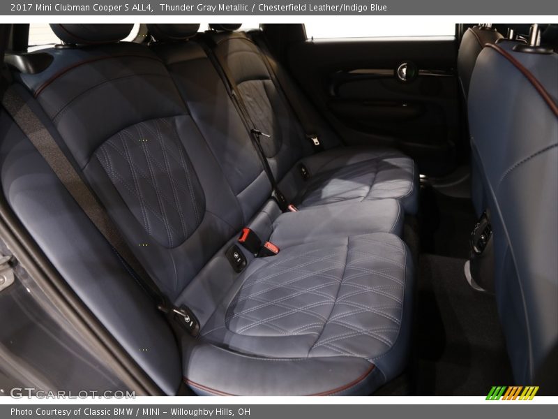 Thunder Gray Metallic / Chesterfield Leather/Indigo Blue 2017 Mini Clubman Cooper S ALL4