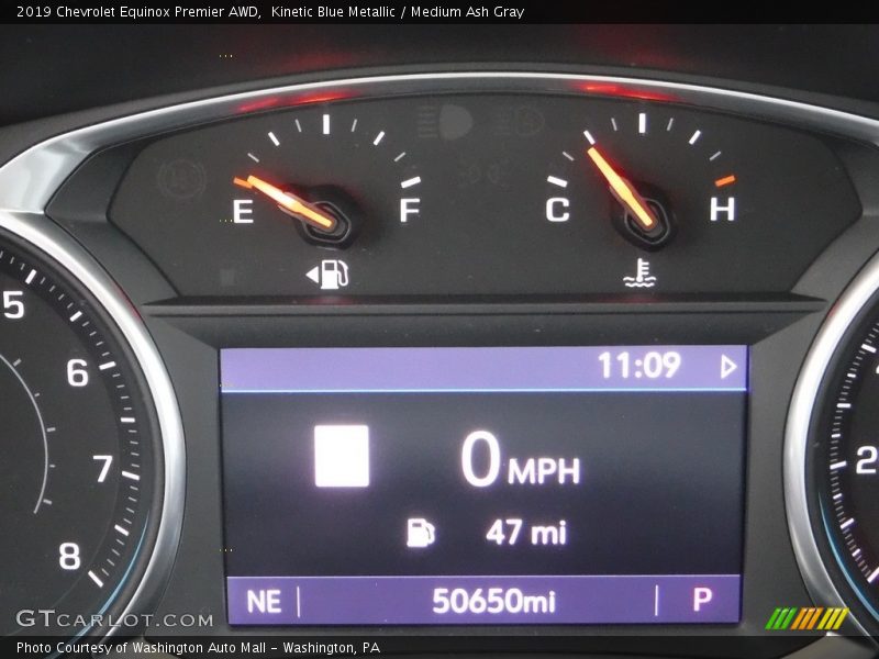 Kinetic Blue Metallic / Medium Ash Gray 2019 Chevrolet Equinox Premier AWD