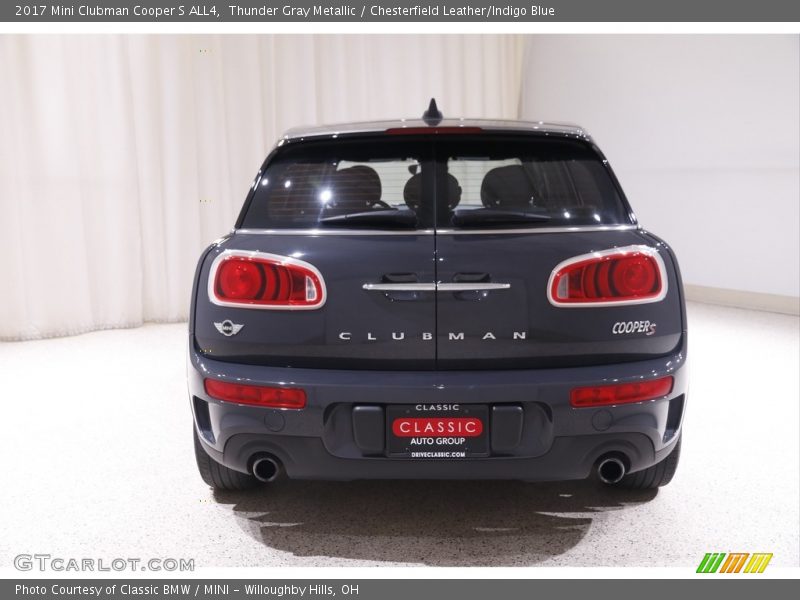 Thunder Gray Metallic / Chesterfield Leather/Indigo Blue 2017 Mini Clubman Cooper S ALL4