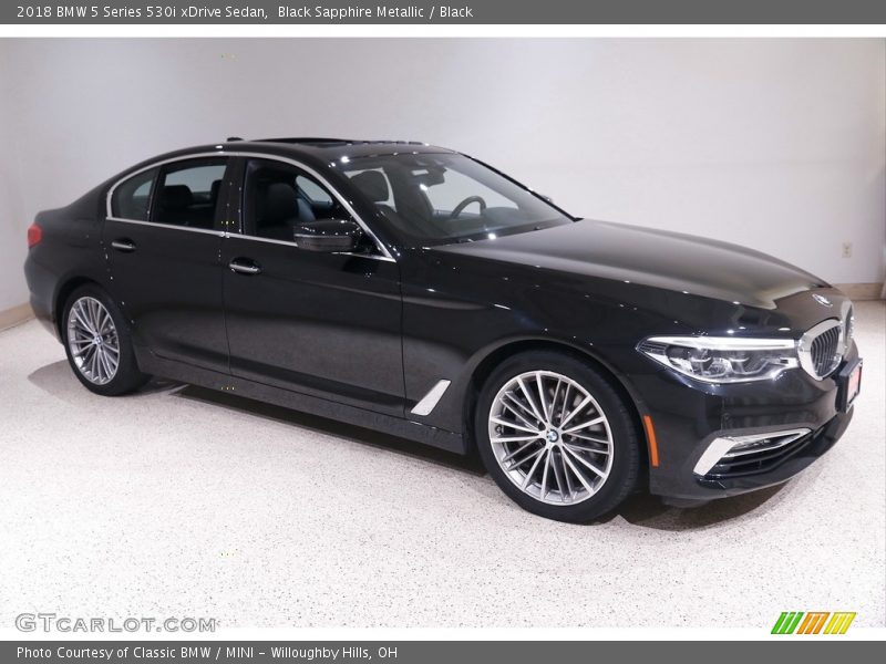 Black Sapphire Metallic / Black 2018 BMW 5 Series 530i xDrive Sedan