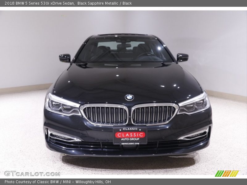 Black Sapphire Metallic / Black 2018 BMW 5 Series 530i xDrive Sedan