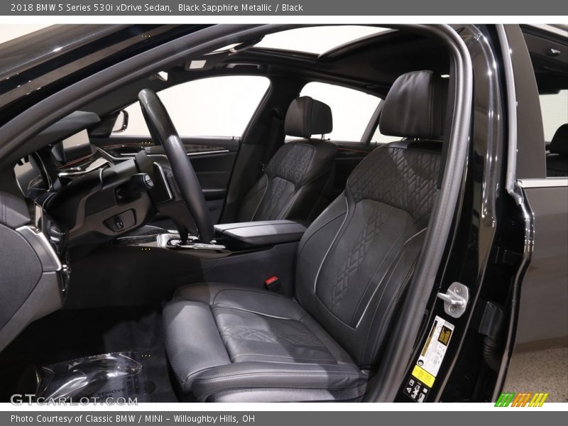 Black Sapphire Metallic / Black 2018 BMW 5 Series 530i xDrive Sedan