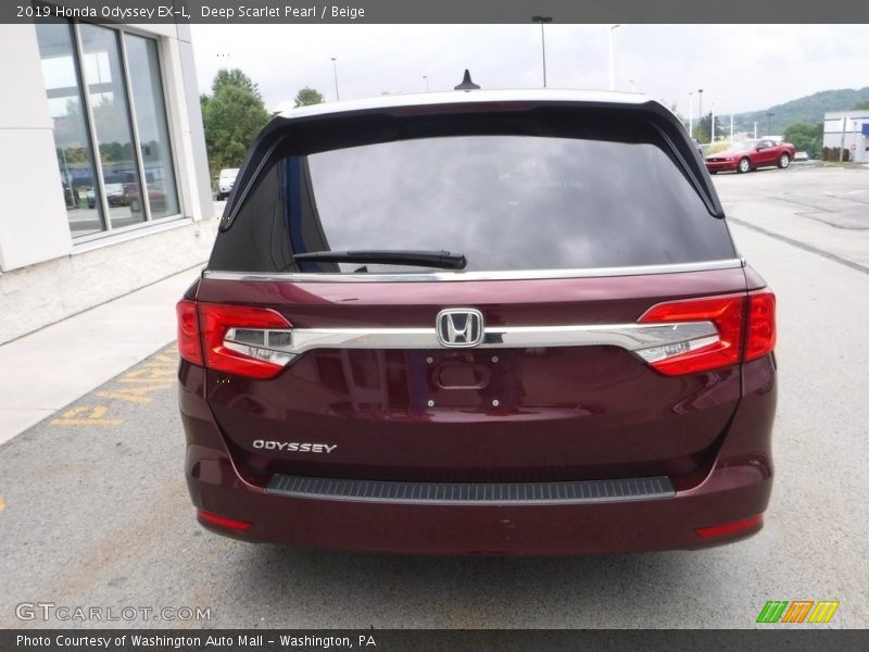 Deep Scarlet Pearl / Beige 2019 Honda Odyssey EX-L