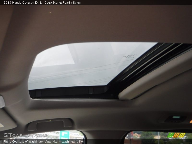 Deep Scarlet Pearl / Beige 2019 Honda Odyssey EX-L