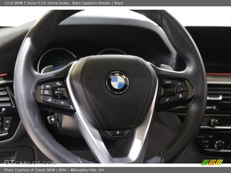 Black Sapphire Metallic / Black 2018 BMW 5 Series 530i xDrive Sedan