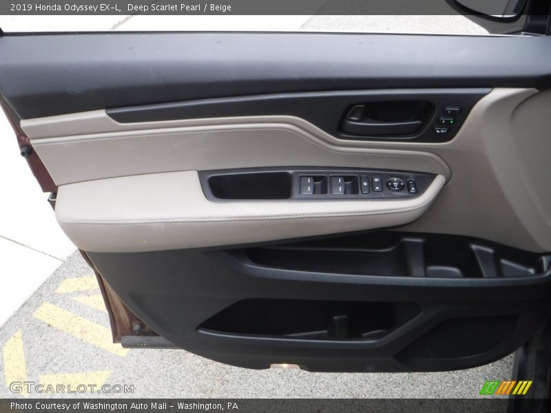 Deep Scarlet Pearl / Beige 2019 Honda Odyssey EX-L