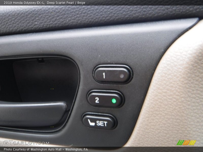 Deep Scarlet Pearl / Beige 2019 Honda Odyssey EX-L