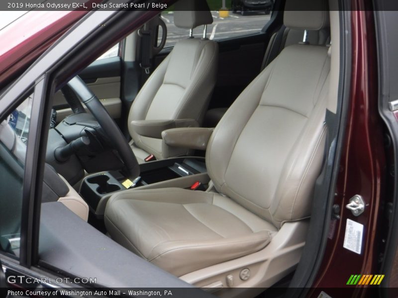 Deep Scarlet Pearl / Beige 2019 Honda Odyssey EX-L