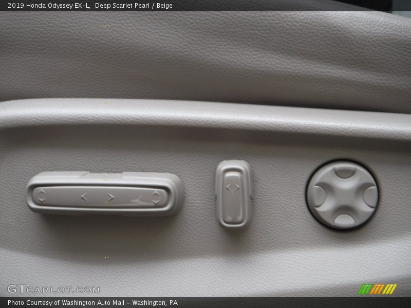Deep Scarlet Pearl / Beige 2019 Honda Odyssey EX-L