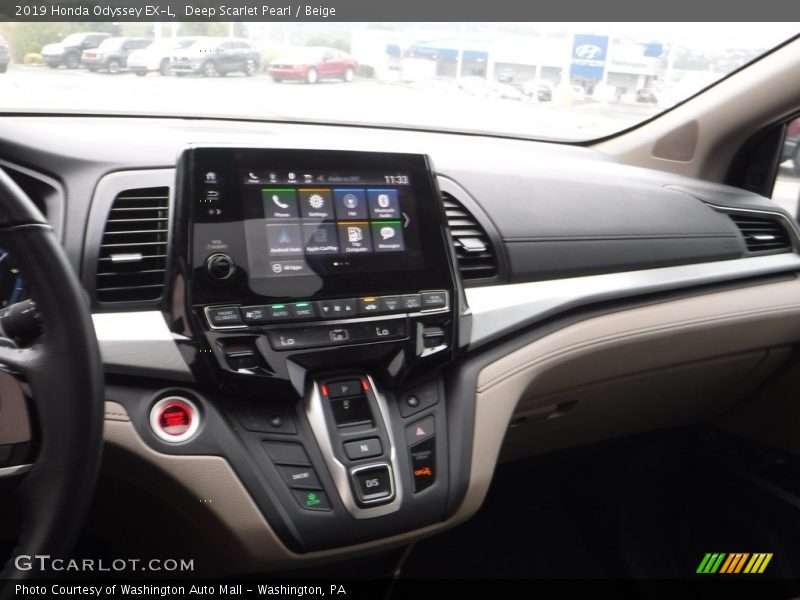 Deep Scarlet Pearl / Beige 2019 Honda Odyssey EX-L