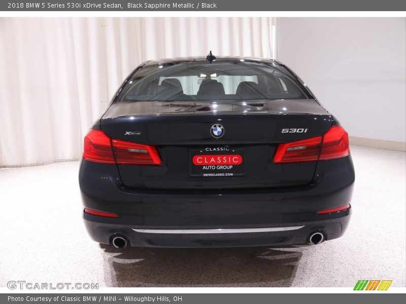 Black Sapphire Metallic / Black 2018 BMW 5 Series 530i xDrive Sedan