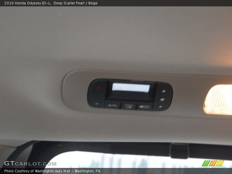 Deep Scarlet Pearl / Beige 2019 Honda Odyssey EX-L