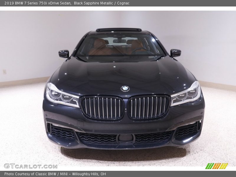Black Sapphire Metallic / Cognac 2019 BMW 7 Series 750i xDrive Sedan