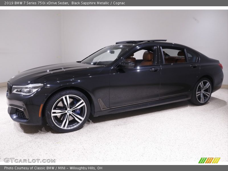 Black Sapphire Metallic / Cognac 2019 BMW 7 Series 750i xDrive Sedan