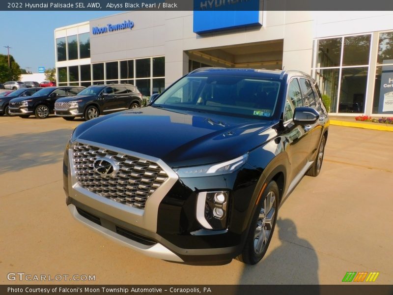 Abyss Black Pearl / Black 2022 Hyundai Palisade SEL AWD