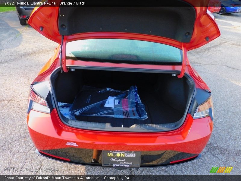 Orange / Black 2022 Hyundai Elantra N-Line